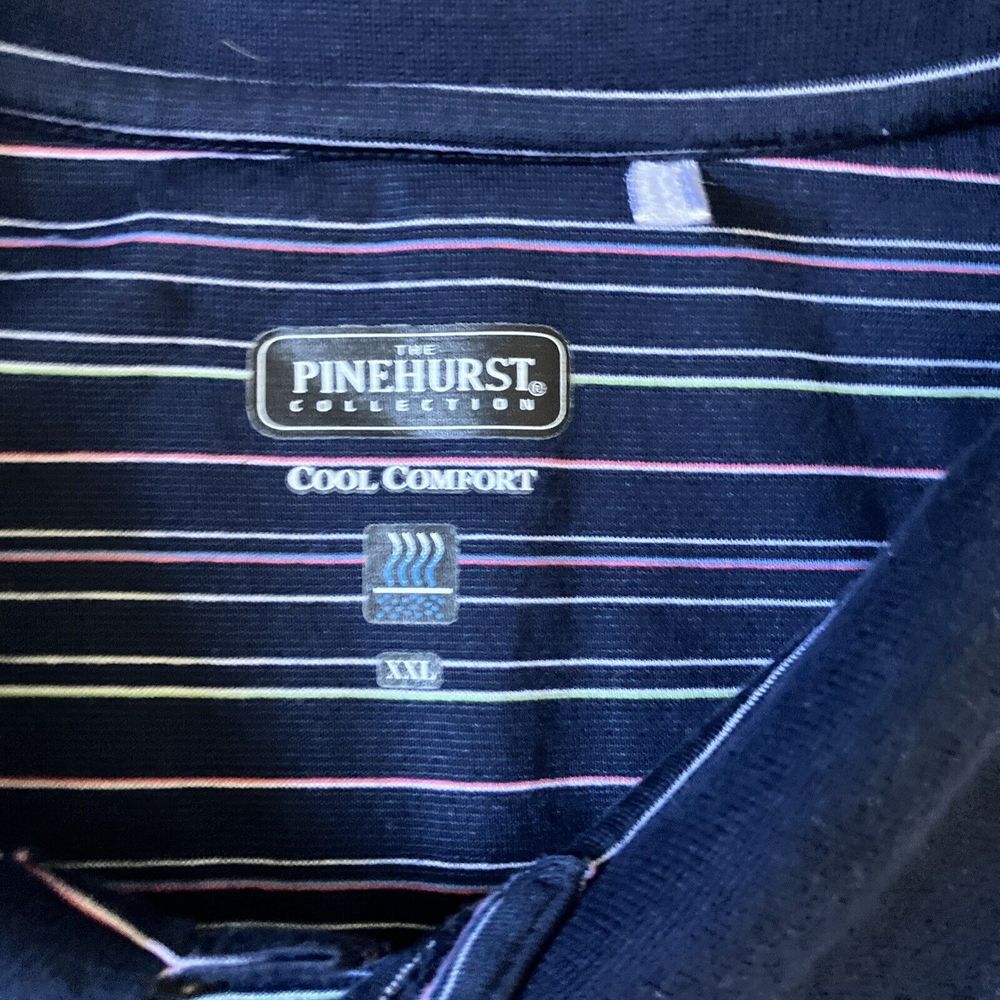 Pinehurst Golf Club Polo Shirt Adult XXL The Putterboy Collection Blue Pink - Picture 3 of 11